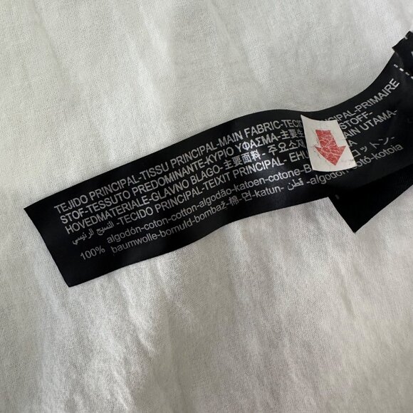 Zara White Swiss Dot Long-Sleeve Embroidered Boho Mini Dress Intricate Lace S - Picture 11 of 14